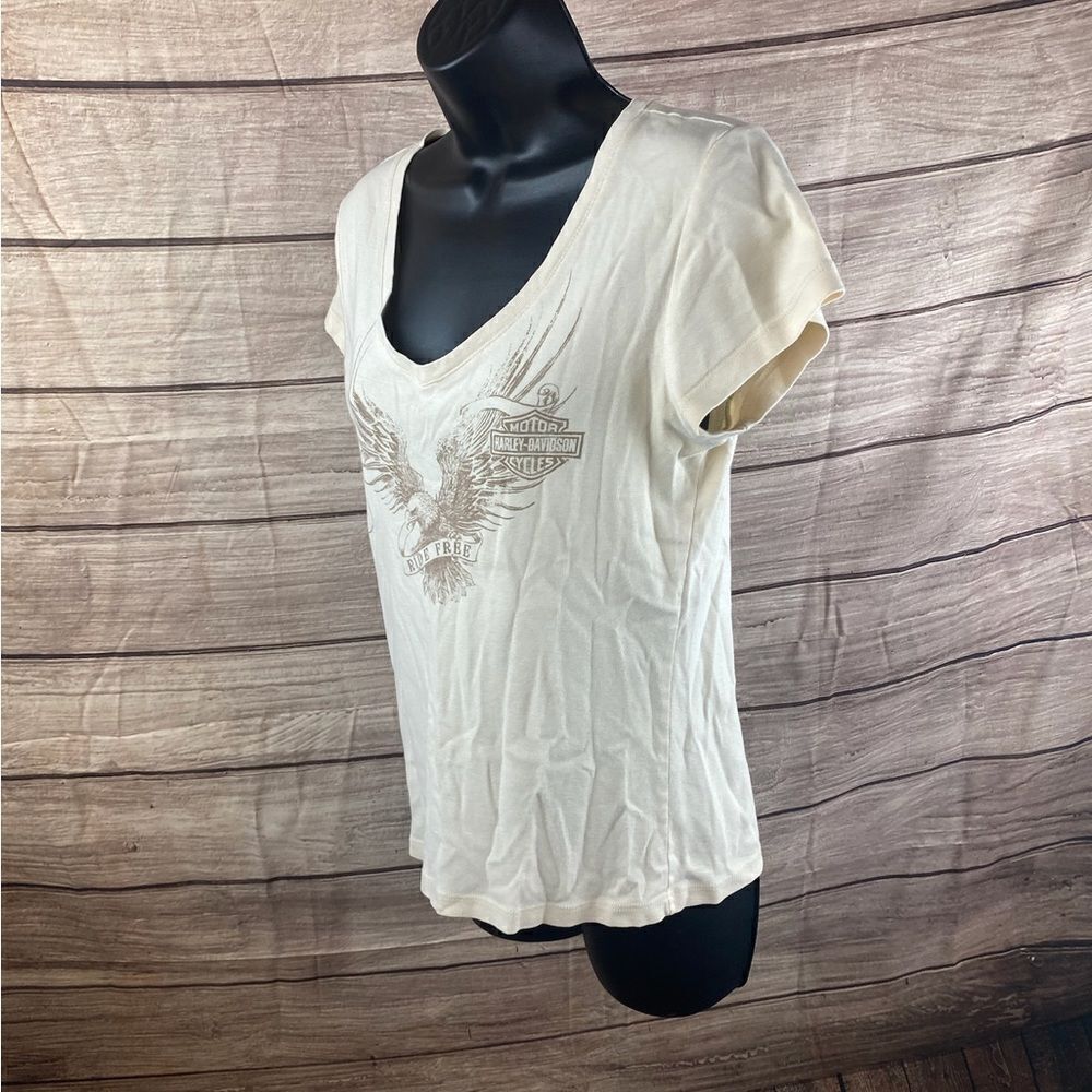 Ladies Lg short sleeve Harley Davidson tee - Picture 3 of 12